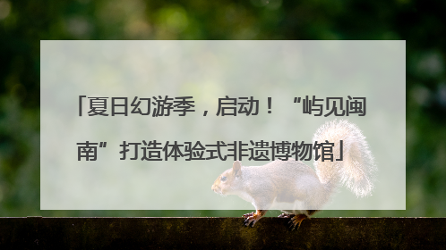 夏日幻游季，启动！“屿见闽南”打造体验式非遗博物馆