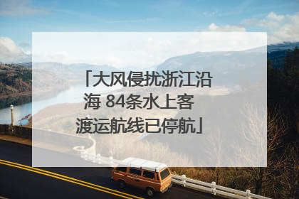 大风侵扰浙江沿海 84条水上客渡运航线已停航