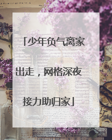 少年负气离家出走，网格深夜接力助归家