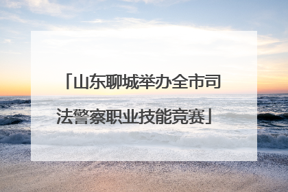 山东聊城举办全市司法警察职业技能竞赛
