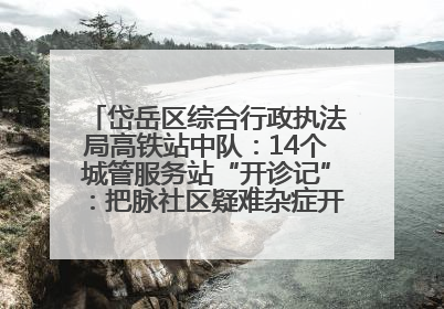 岱岳区综合行政执法局高铁站中队：14个城管服务站“开诊记”：把脉社区疑难杂症开出治理良方