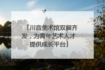 川音美术馆双展齐发，为青年艺术人才提供成长平台