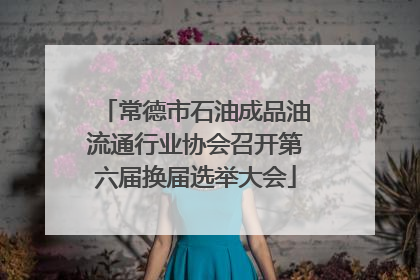 常德市石油成品油流通行业协会召开第六届换届选举大会