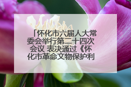 怀化市六届人大常委会举行第二十四次会议 表决通过《怀化市革命文物保护利用若干规定》