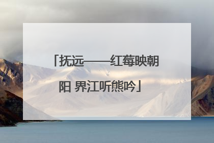 抚远——红莓映朝阳 界江听熊吟