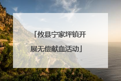 攸县宁家坪镇开展无偿献血活动