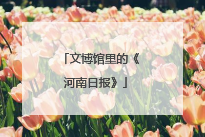 文博馆里的《河南日报》