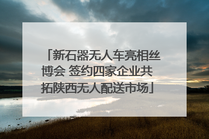 新石器无人车亮相丝博会 签约四家企业共拓陕西无人配送市场