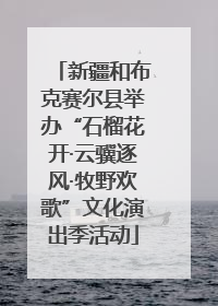 新疆和布克赛尔县举办“石榴花开·云骥逐风·牧野欢歌”文化演出季活动