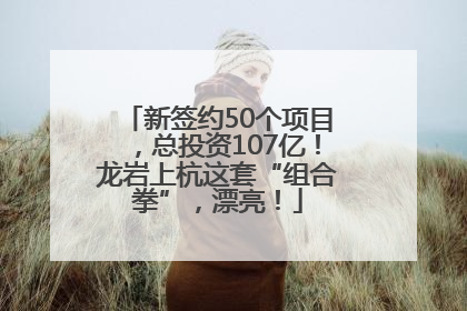 新签约50个项目，总投资107亿！龙岩上杭这套“组合拳”，漂亮！