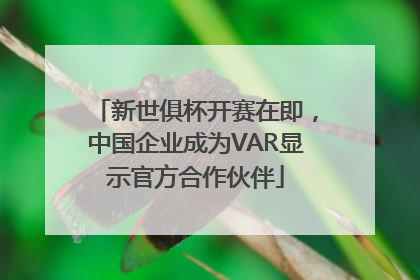 新世俱杯开赛在即,中国企业成为VAR显示官方合作伙伴