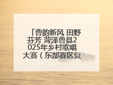 曹韵新风 田野芬芳 菏泽曹县2025年乡村歌唱大赛（东部赛区复赛）举办