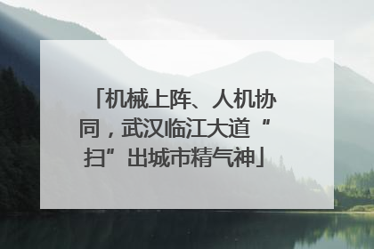 机械上阵、人机协同，武汉临江大道“扫”出城市精气神