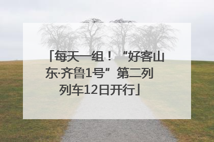 每天一组！“好客山东·齐鲁1号”第二列列车12日开行