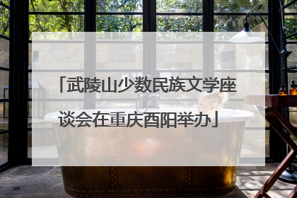 武陵山少数民族文学座谈会在重庆酉阳举办
