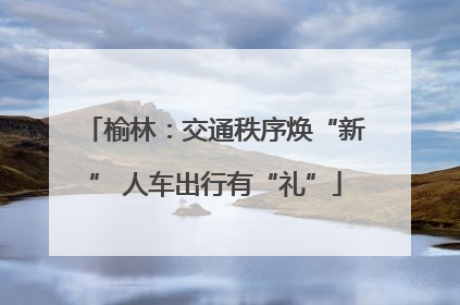 榆林：交通秩序焕“新” 人车出行有“礼”