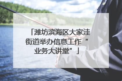 潍坊滨海区大家洼街道举办信息工作“业务大讲堂”