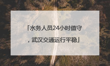 水务人员24小时值守，武汉交通运行平稳