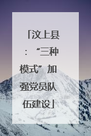 汶上县：“三种模式”加强党员队伍建设