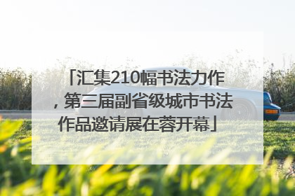 汇集210幅书法力作，第三届副省级城市书法作品邀请展在蓉开幕