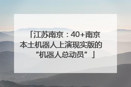 江苏南京：40+南京本土机器人上演现实版的“机器人总动员”