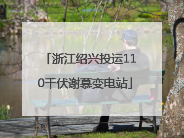 浙江绍兴投运110千伏谢慕变电站