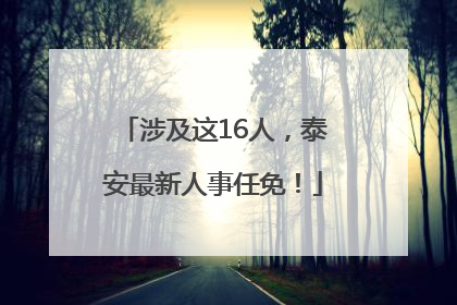 涉及这16人，泰安最新人事任免！