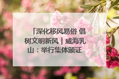 深化移风易俗 倡树文明新风｜威海乳山：举行集体颁证 倡导文明婚俗