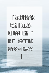 深耕技能培训 江苏盱眙打造“职”通车赋能乡村振兴