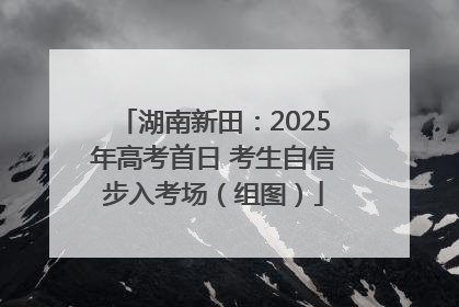 湖南新田：2025年高考首日 考生自信步入考场（组图）