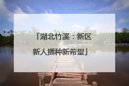 湖北竹溪：新区新人播种新希望
