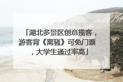 湖北多景区创意揽客，游客背《离骚》可免门票，大学生通过率高