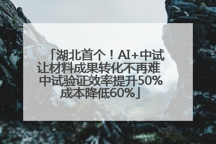 湖北首个！AI+中试让材料成果转化不再难 中试验证效率提升50%成本降低60%