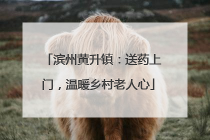 滨州黄升镇：送药上门，温暖乡村老人心