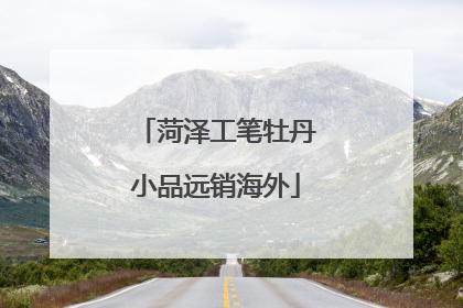 菏泽工笔牡丹小品远销海外