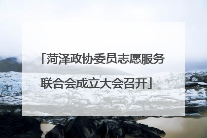 菏泽政协委员志愿服务联合会成立大会召开