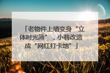 老物件上墙变身“立体时光簿”，小巷改造成“网红打卡地”