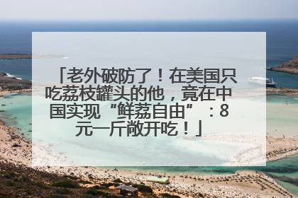 老外破防了！在美国只吃荔枝罐头的他，竟在中国实现“鲜荔自由”：8元一斤敞开吃！