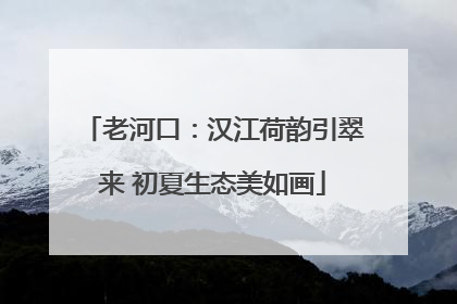 老河口：汉江荷韵引翠来 初夏生态美如画