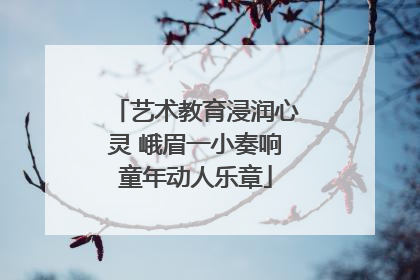 艺术教育浸润心灵 峨眉一小奏响童年动人乐章