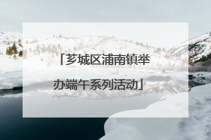 芗城区浦南镇举办端午系列活动