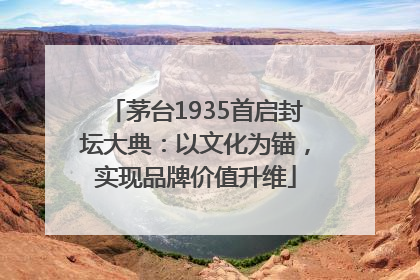 茅台1935首启封坛大典：以文化为锚，实现品牌价值升维