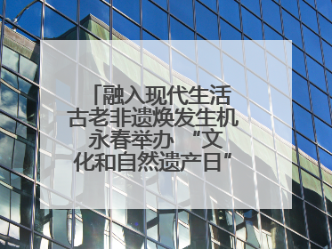 融入现代生活 古老非遗焕发生机 永春举办 “文化和自然遗产日” 非遗快闪活动