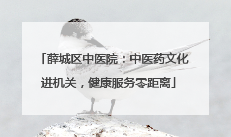薛城区中医院：中医药文化进机关，健康服务零距离