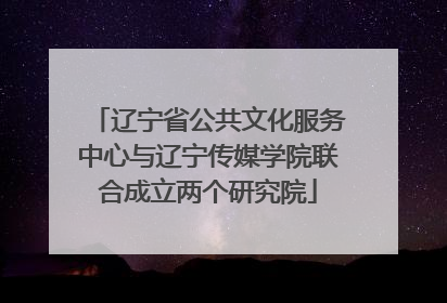 辽宁省公共文化服务中心与辽宁传媒学院联合成立两个研究院