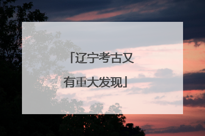 辽宁考古又有重大发现