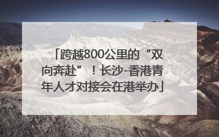 跨越800公里的“双向奔赴”！长沙-香港青年人才对接会在港举办
