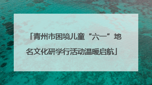 青州市困境儿童“六一”地名文化研学行活动温暖启航