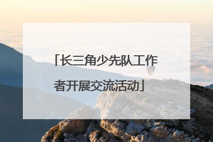 长三角少先队工作者开展交流活动