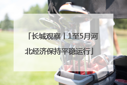 长城观察丨1至5月河北经济保持平稳运行